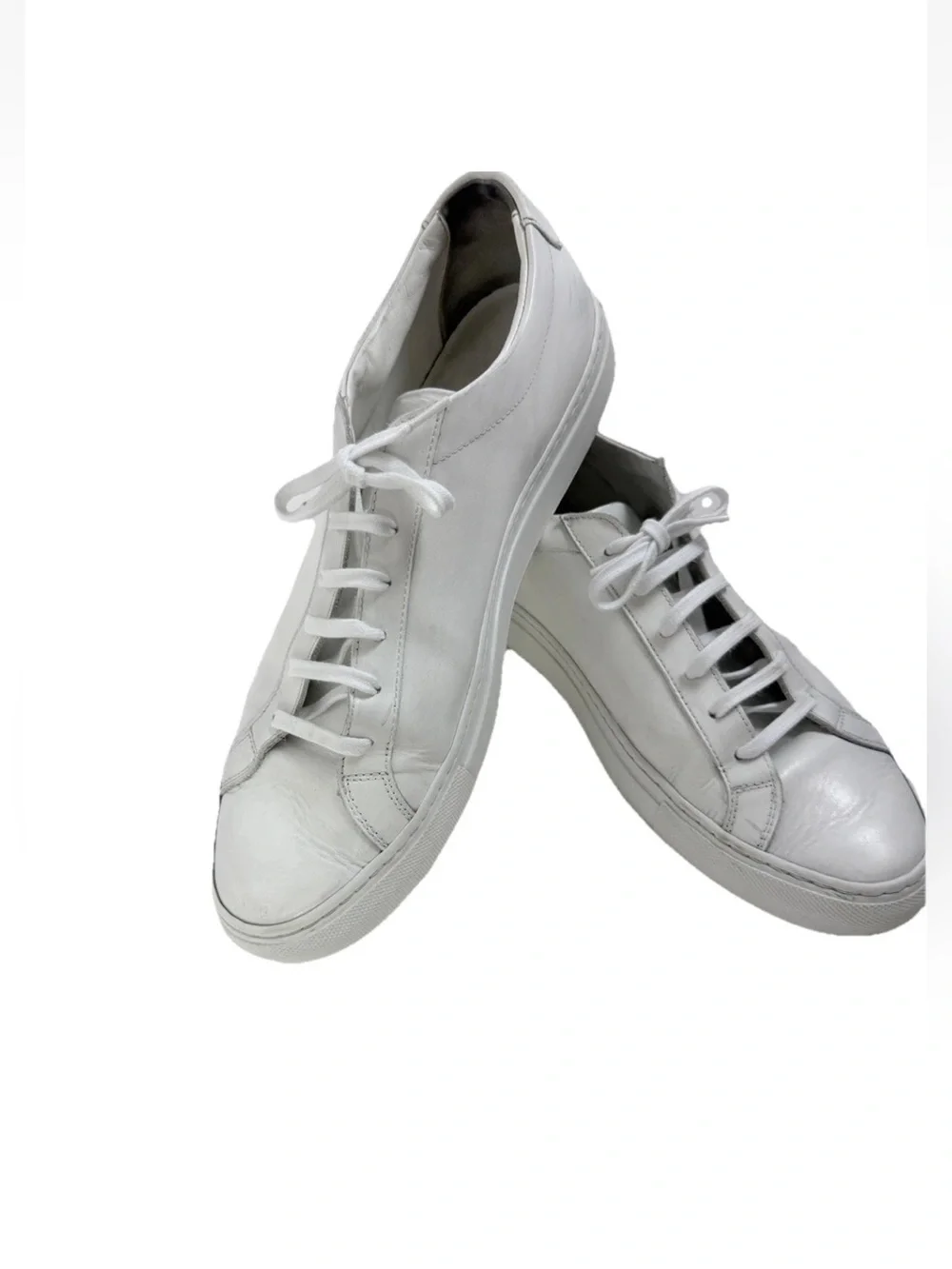 Common Projects White Leather Low-Top Sneakers
